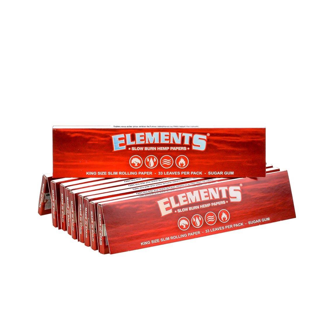 Feuille Elements rouge