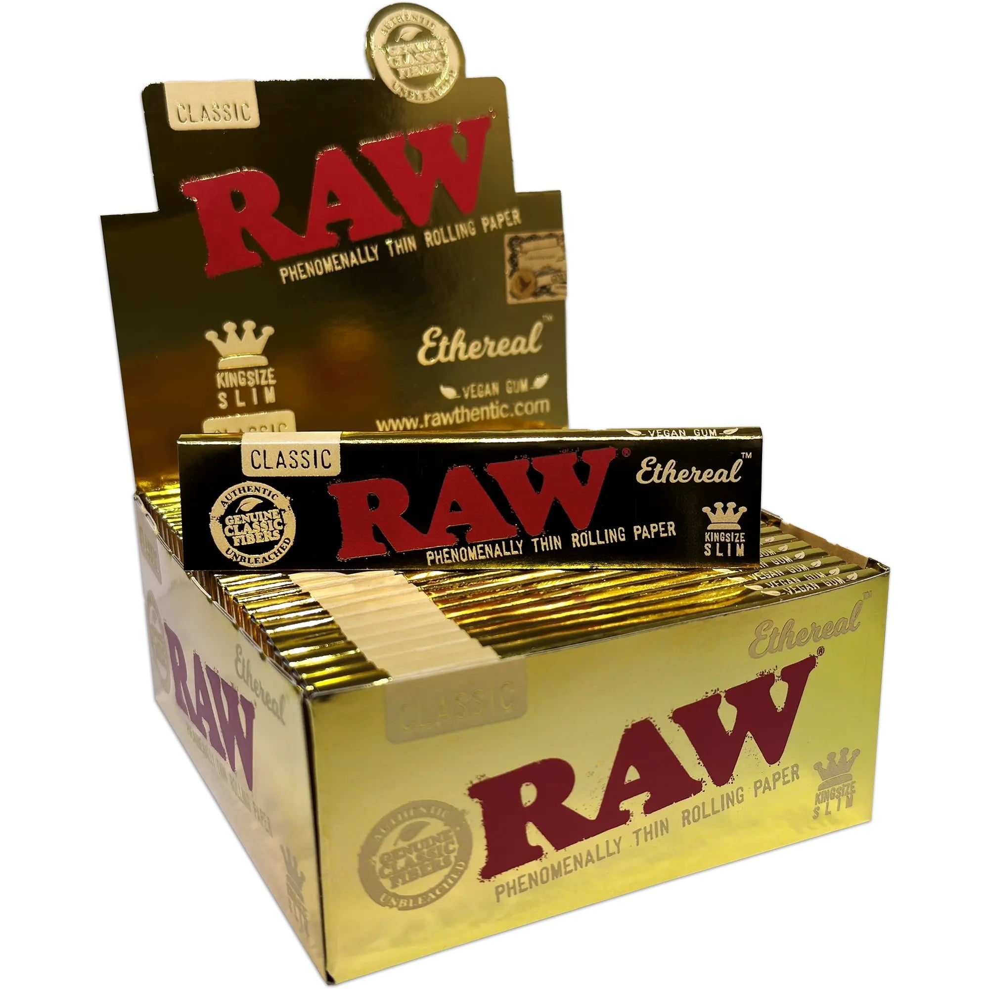 Feuilles RAW Ethereal Classic King Size Slim