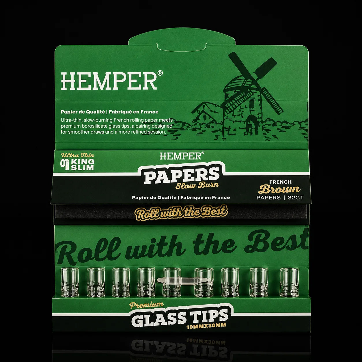 Feuilles + filtres en verre Hemper
