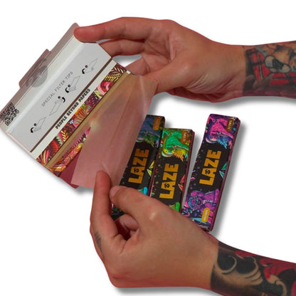 Feuille LAZE + cartons