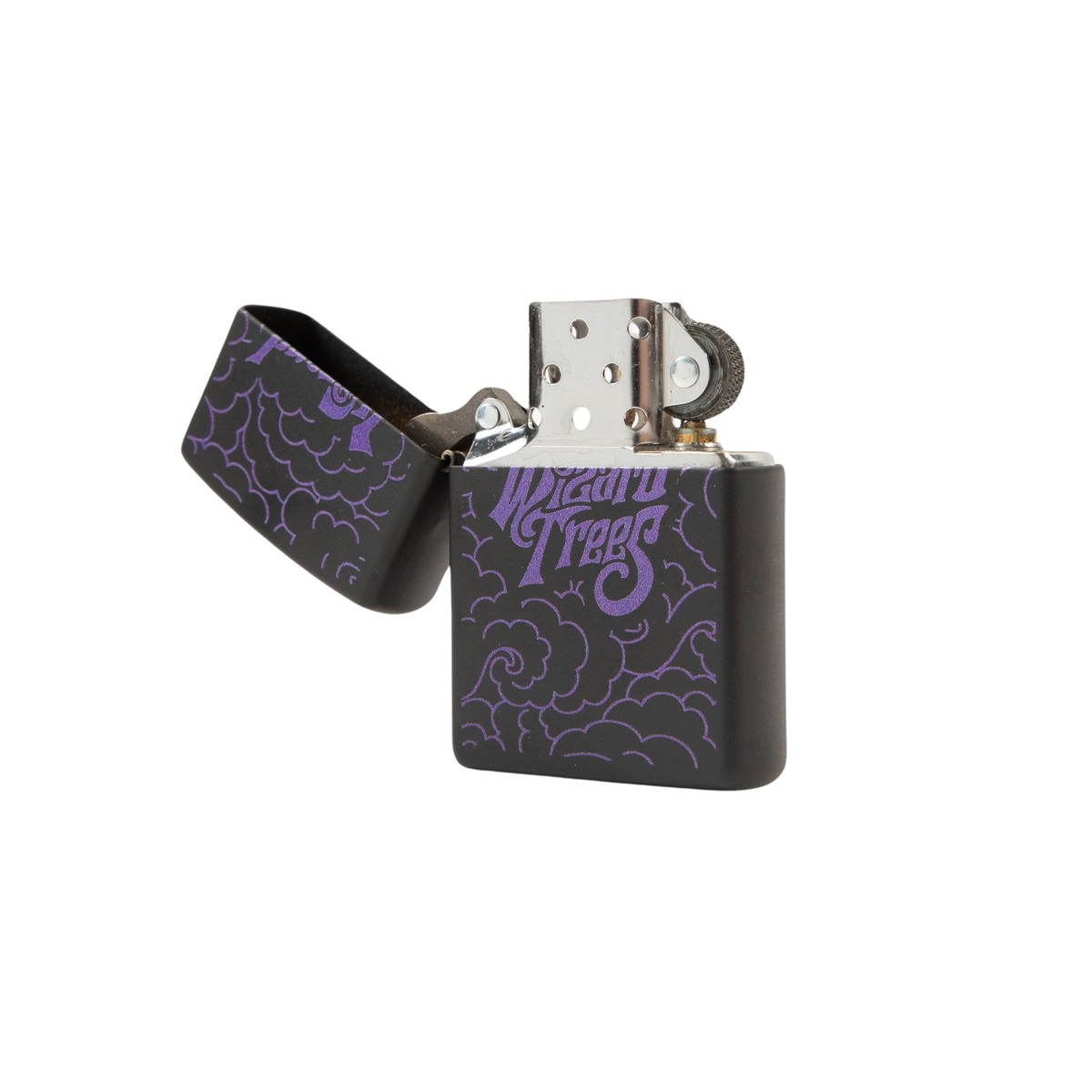 Zippo noir et violet Wizard Trees